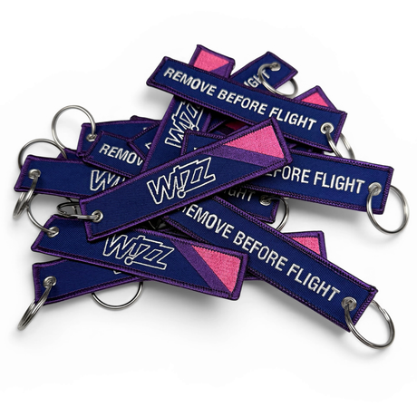 Wizzair Remove Before Flight Keyring