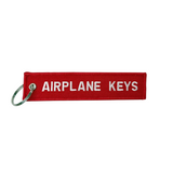 Airplane Keys Embroidered Keychain