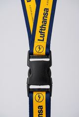 Lufthansa old-logo lanyard logo and buckle detail preview