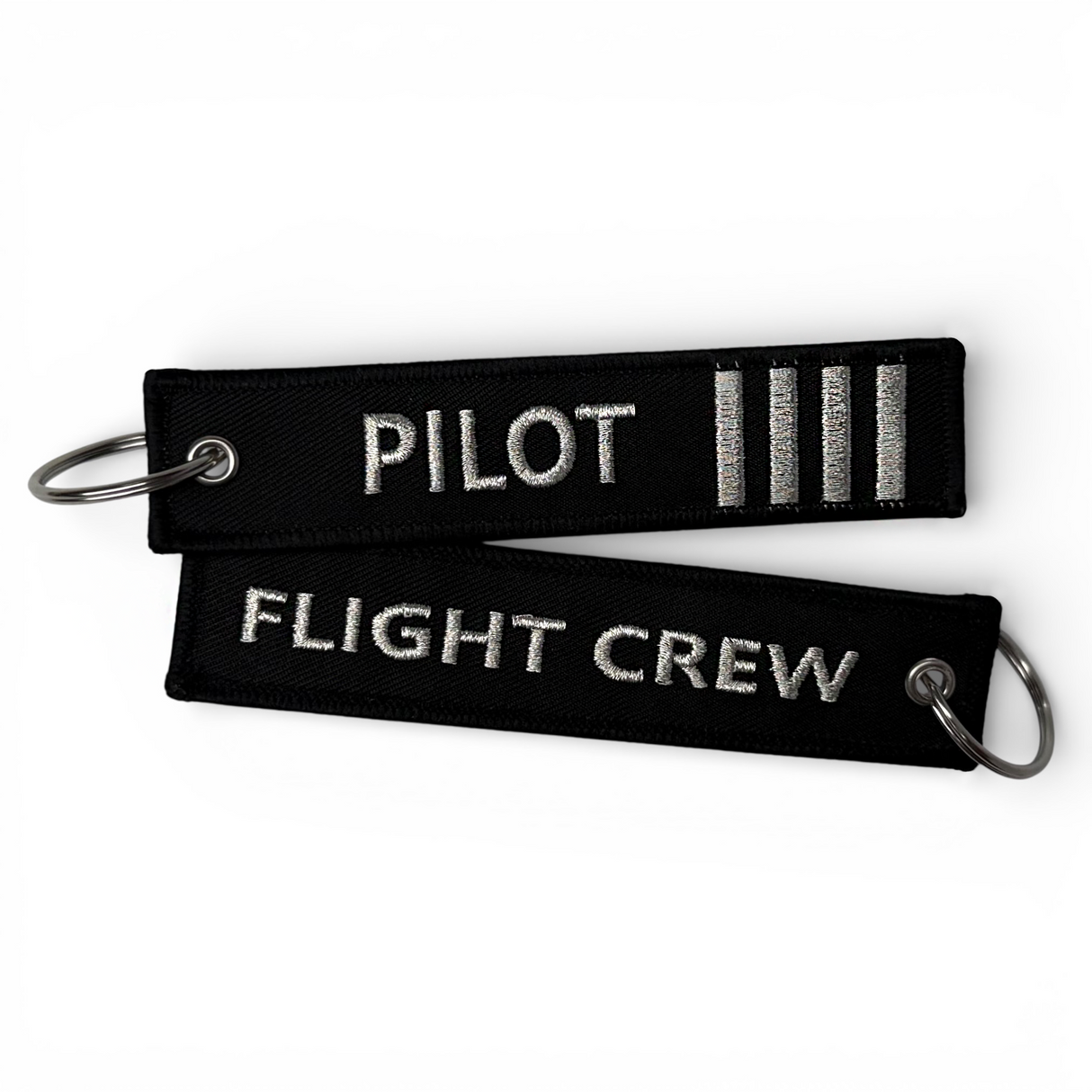 Pilot 4 Bars Flight Crew SILVER-Keychain