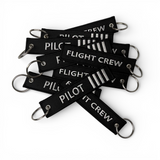 Pilot 4 Bars Flight Crew SILVER-Keychain