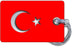 Turkey Flag-Silver
