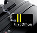 First Officer 2 Bars Luggage Tag