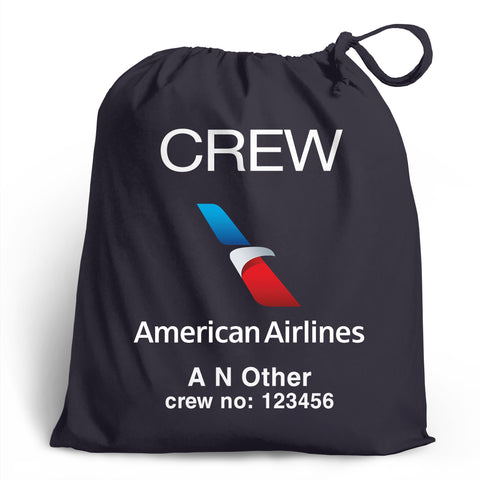 American Airlines Crew Personalised Shoe Bag