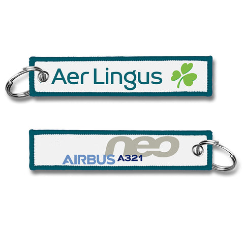 Aer Lingus A321 NEO Woven Keychain