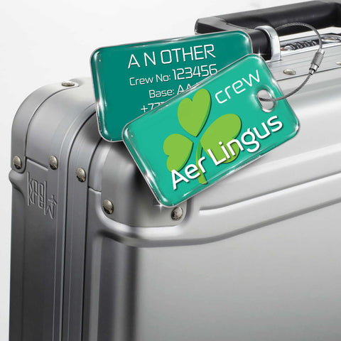 Aer Lingus Landscape GREEN 2 Luggage Tag