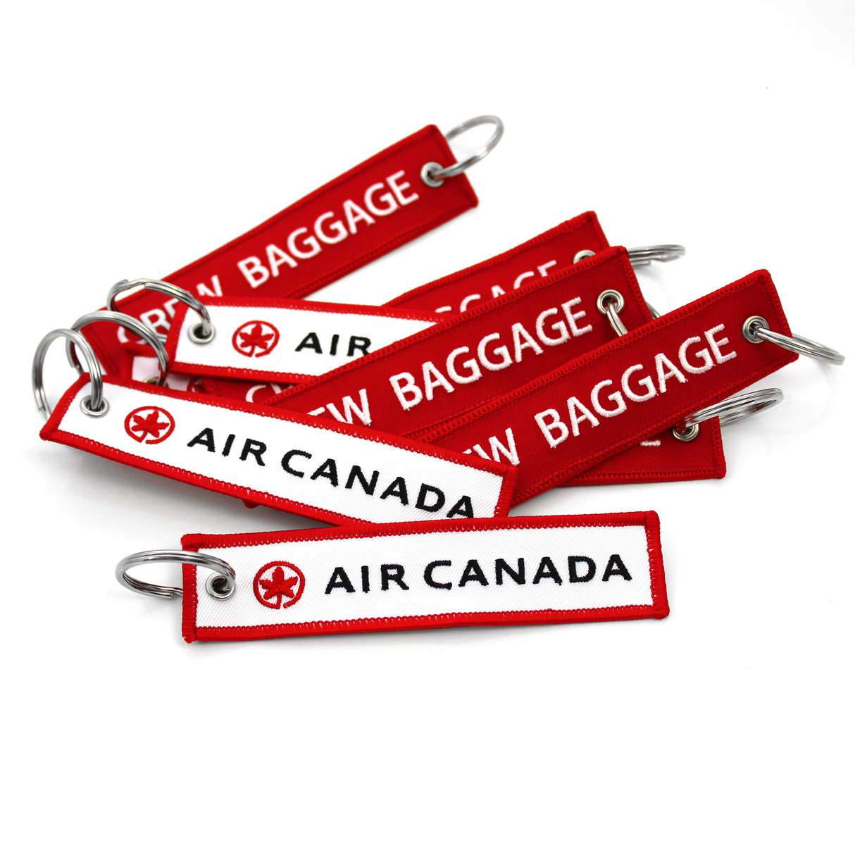 Air Canada Crew Baggage Embroidered Keyring Koolkrew