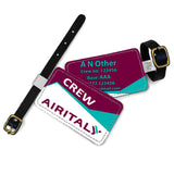 AIRITALY Logo Geometry Luggage Tag