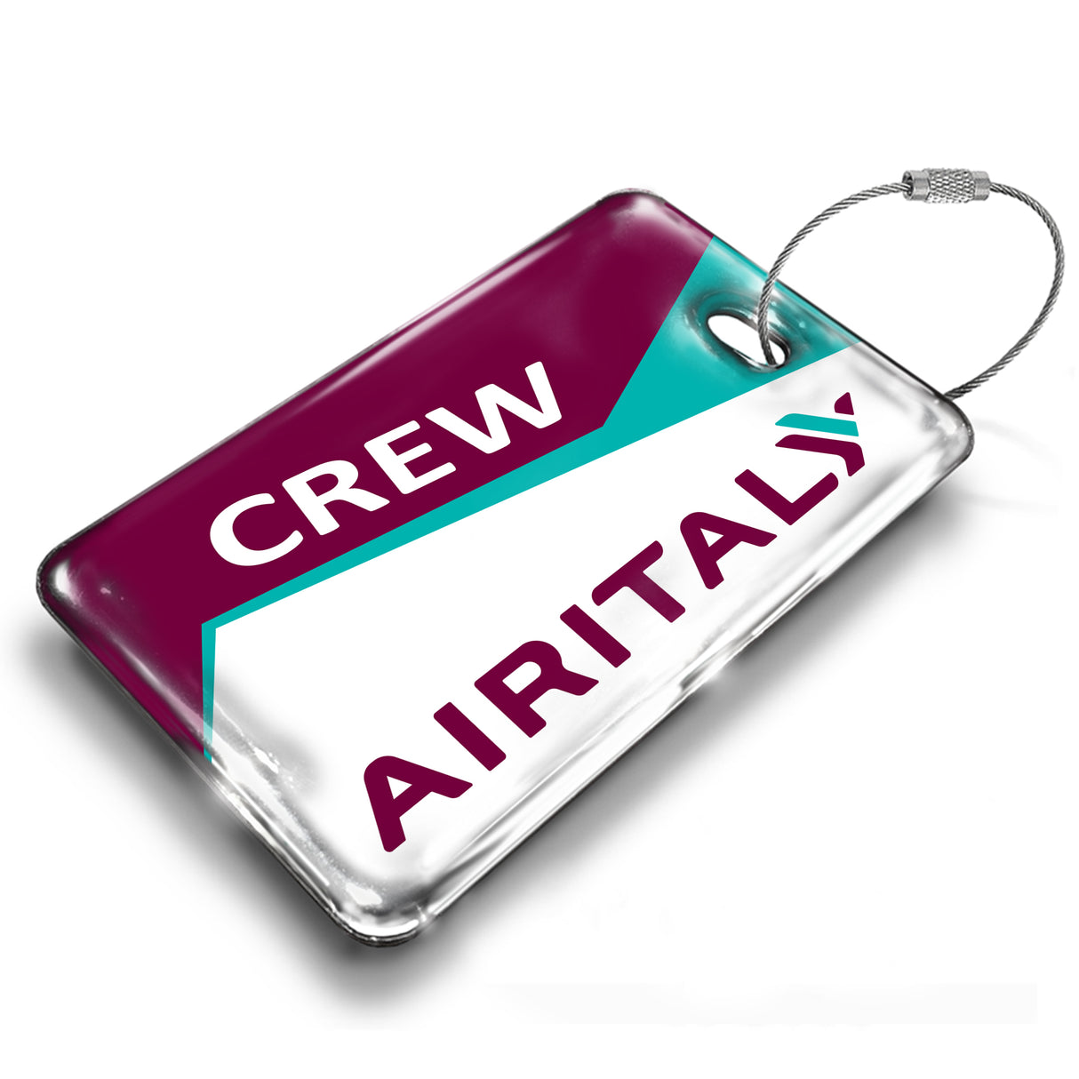 AIRITALY Logo Geometry Luggage Tag