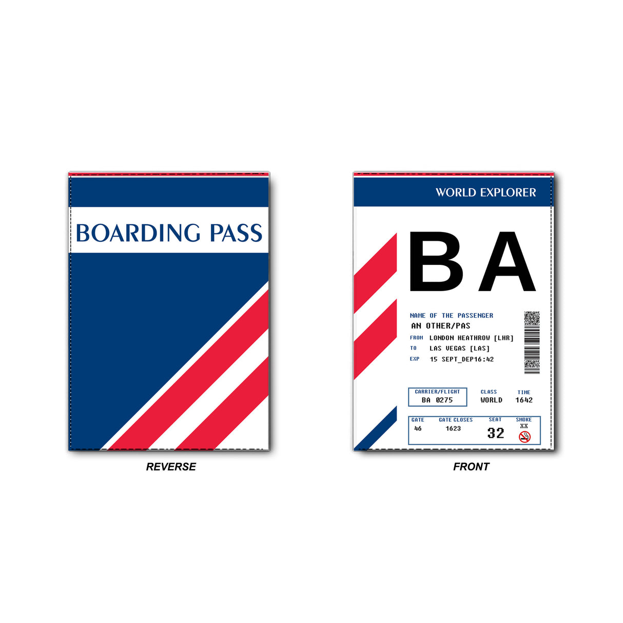 BA Boarding Pass Passport Cover
