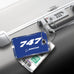 Boeing B747 Blue luggage tag