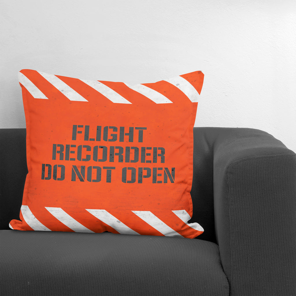 Flight Recorder Do Not Open Throw Pillow