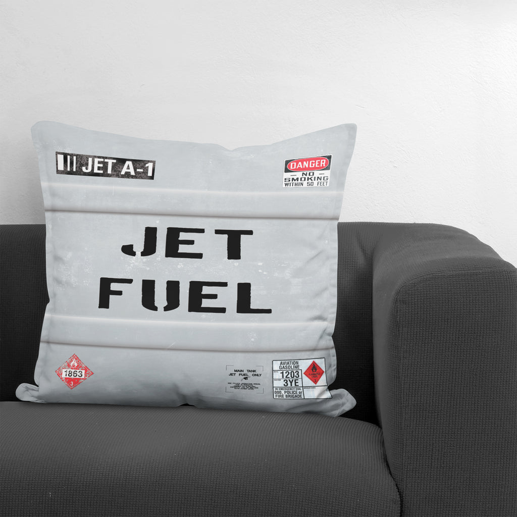 Jet Fuel Throw Pillow
