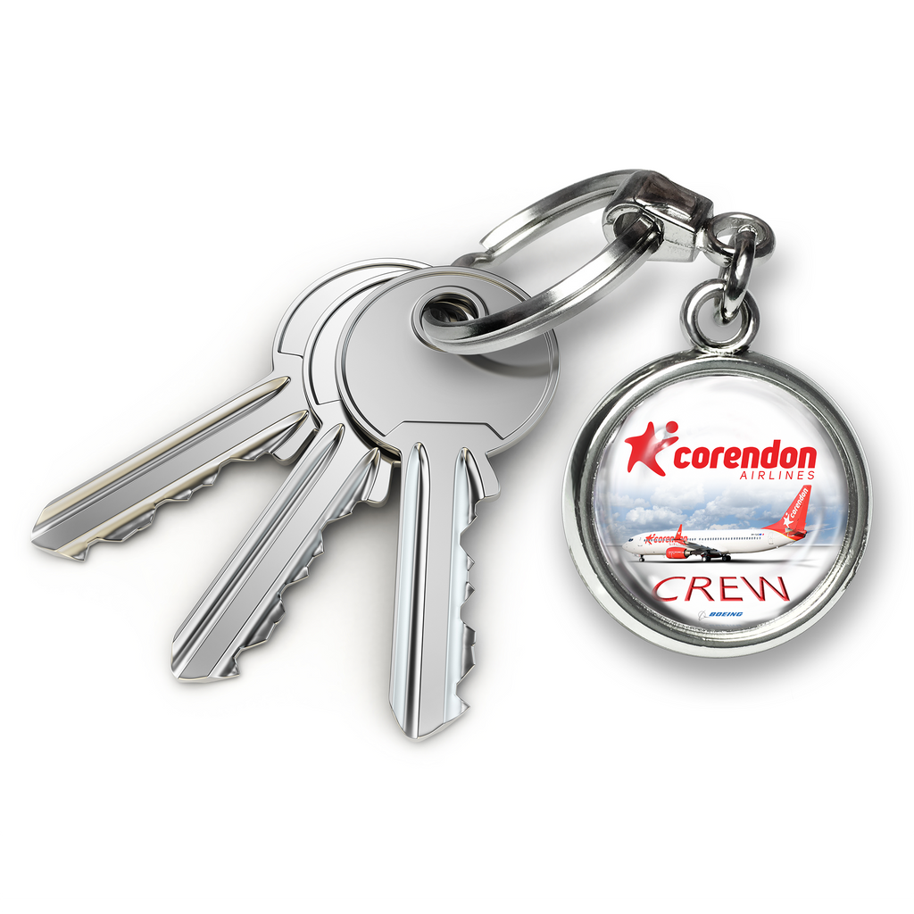 Corendon B737-800 Metal Keyring