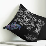 Airport Codes Throw Pillow