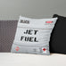 Jet Fuel Throw Pillow