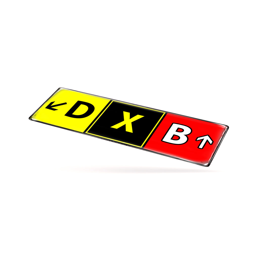 DXB Airport Code Sticker