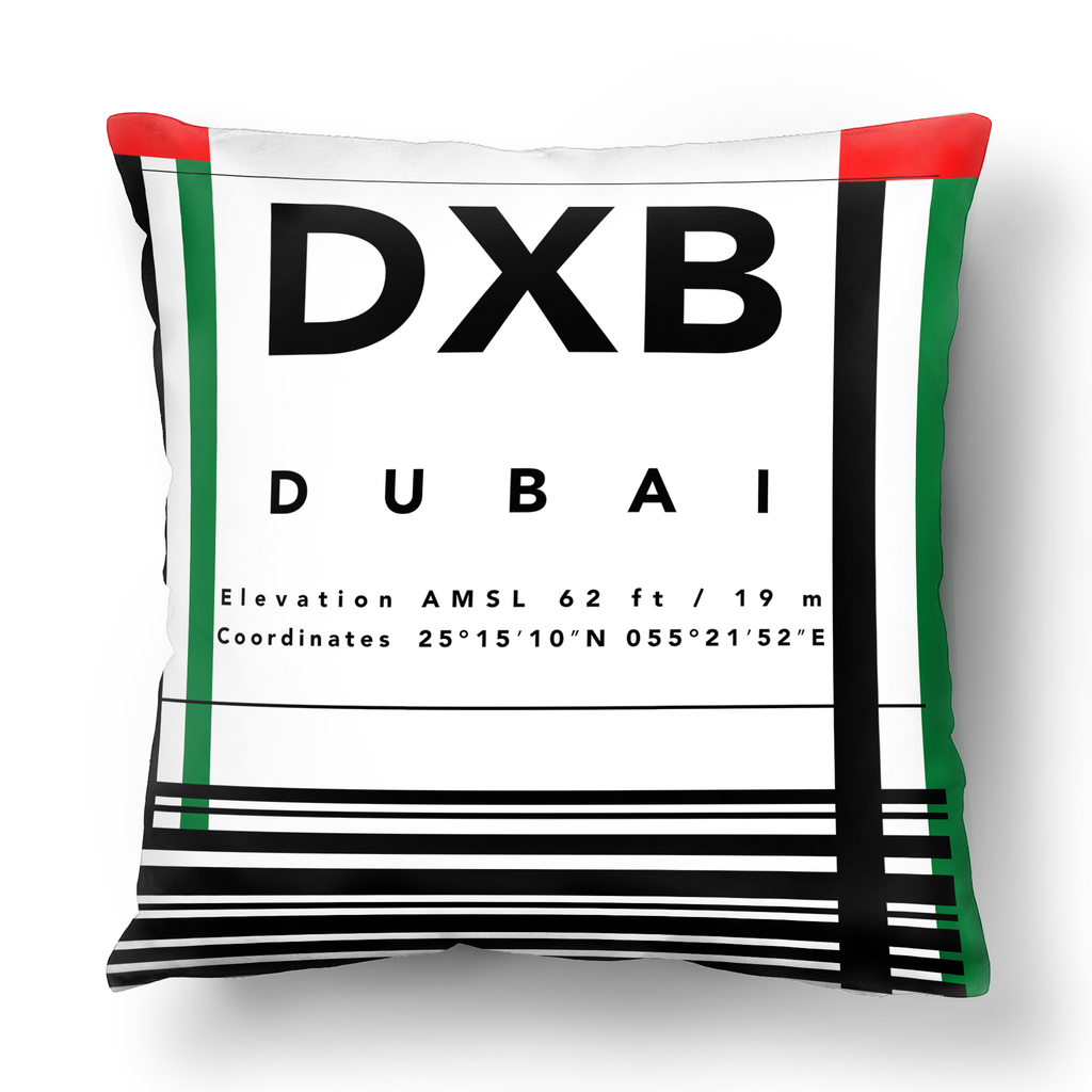DXB Throw Pillow
