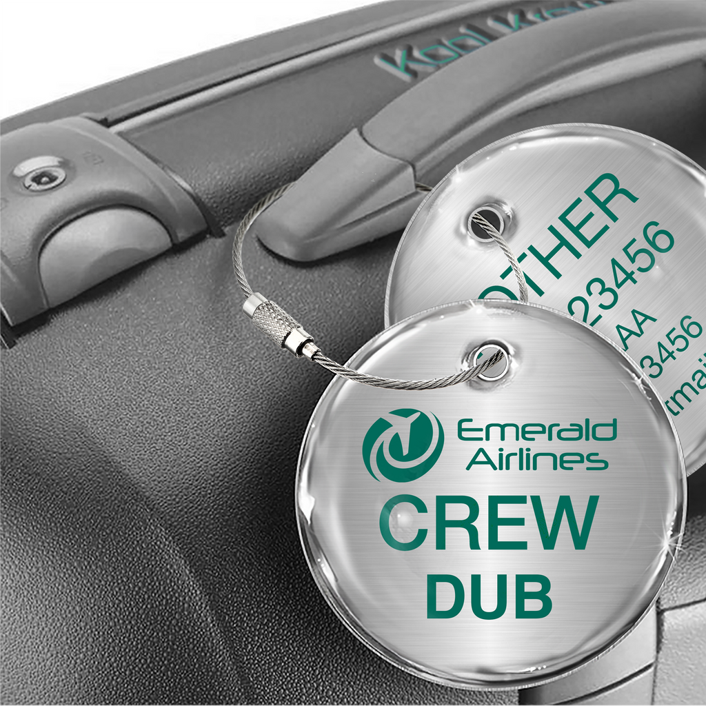 Emerald Airlines BASE Silver Tag
