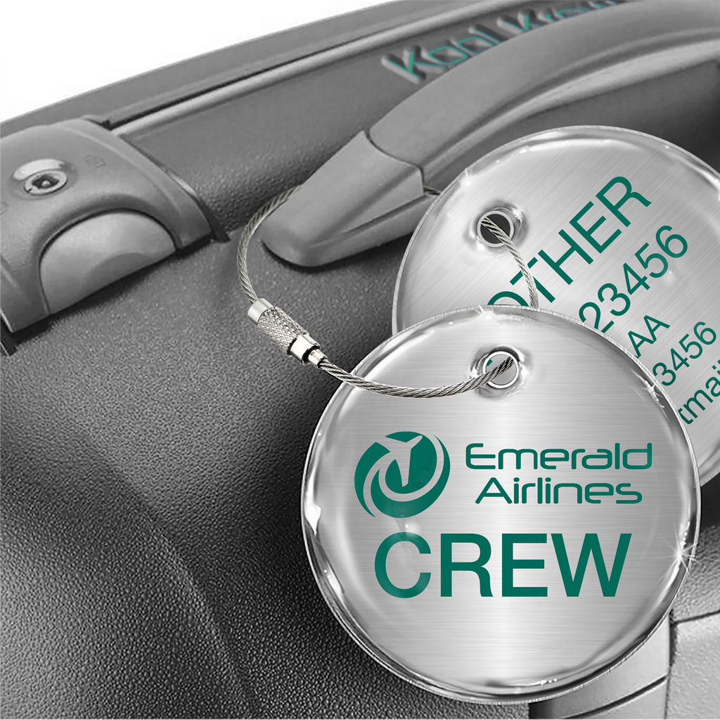 Emerald Airlines Logo Silver