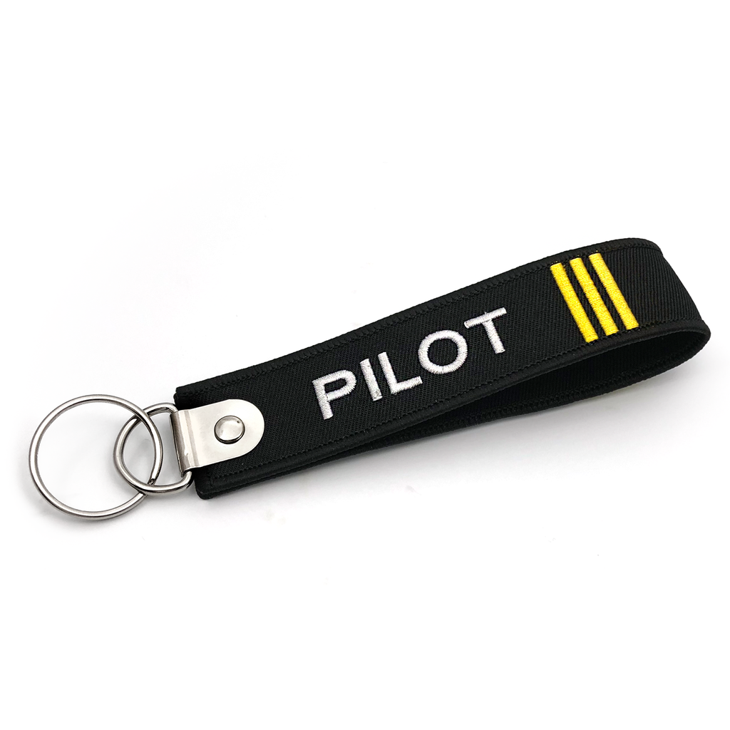 Pilot (3 bars)-Embroidered Tag (Double Up)