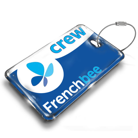 French Bee Logo Luggage Tag