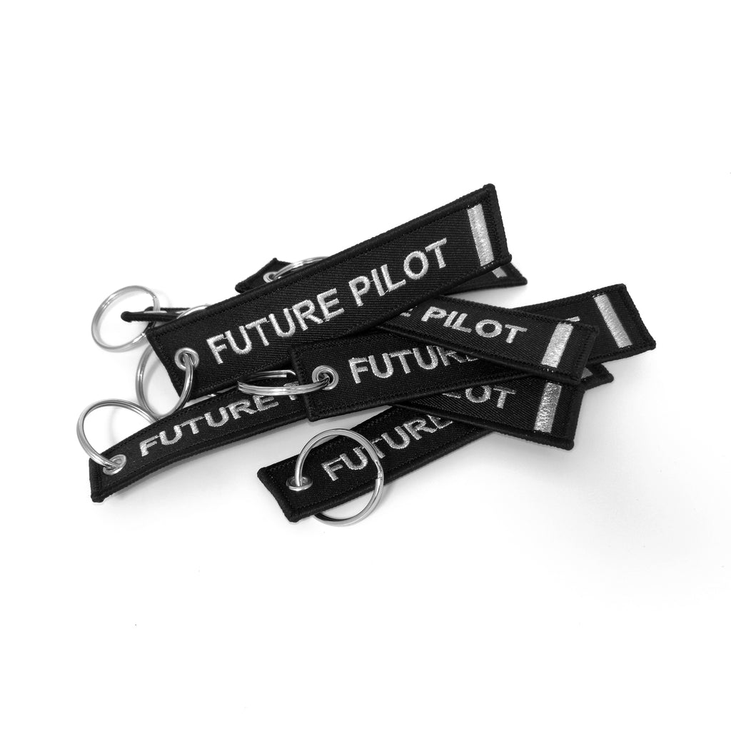 Future Pilot  Keyring Silver