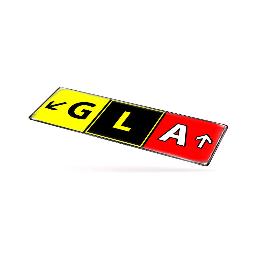 GLA Airport Code Sticker
