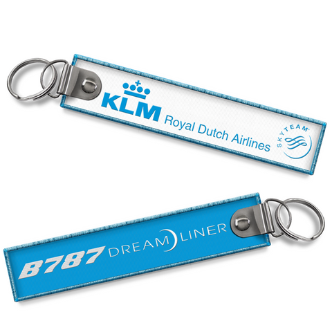 KLM-B787 Dreamliner Woven Keyring