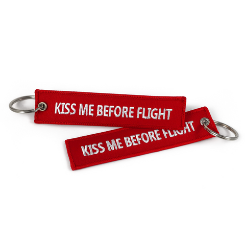 KISS ME BEFORE FLIGHT-RED