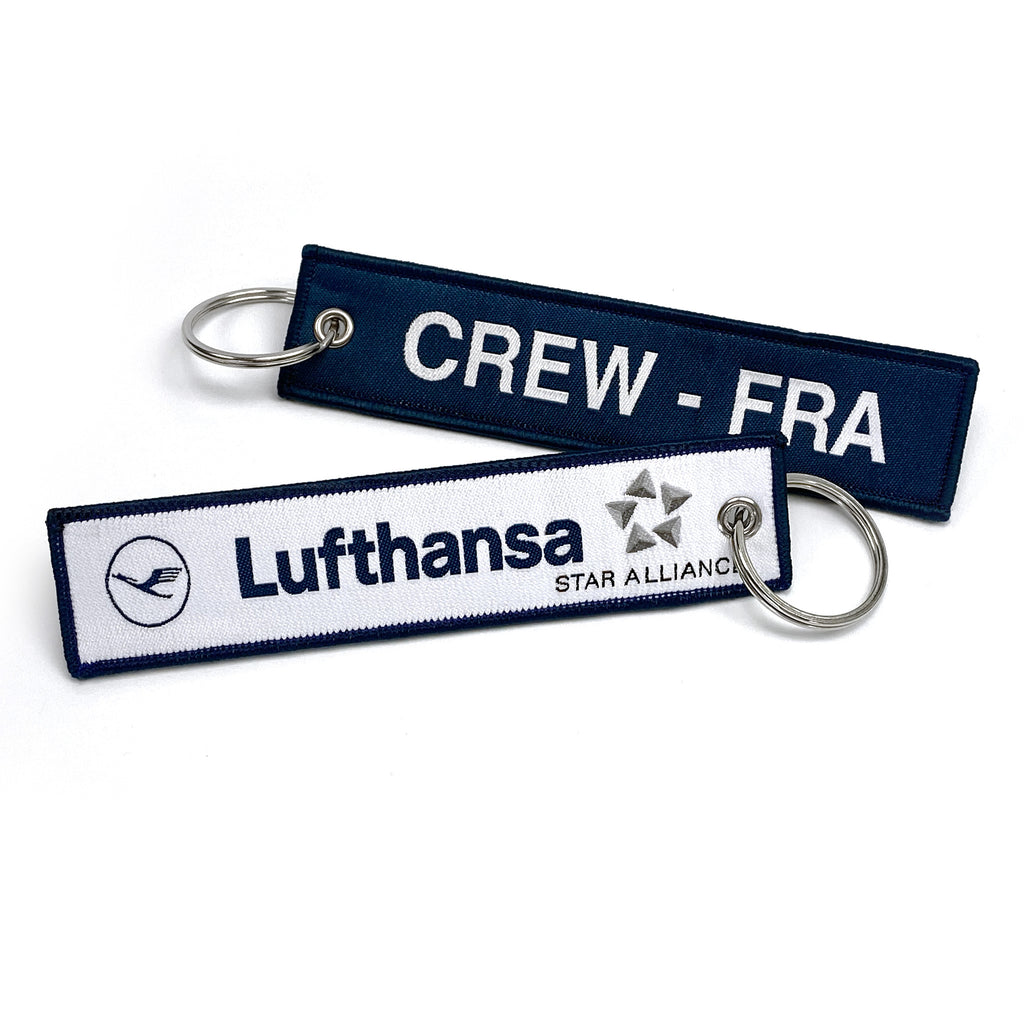 Lufthansa FRA Crew Woven Keychain