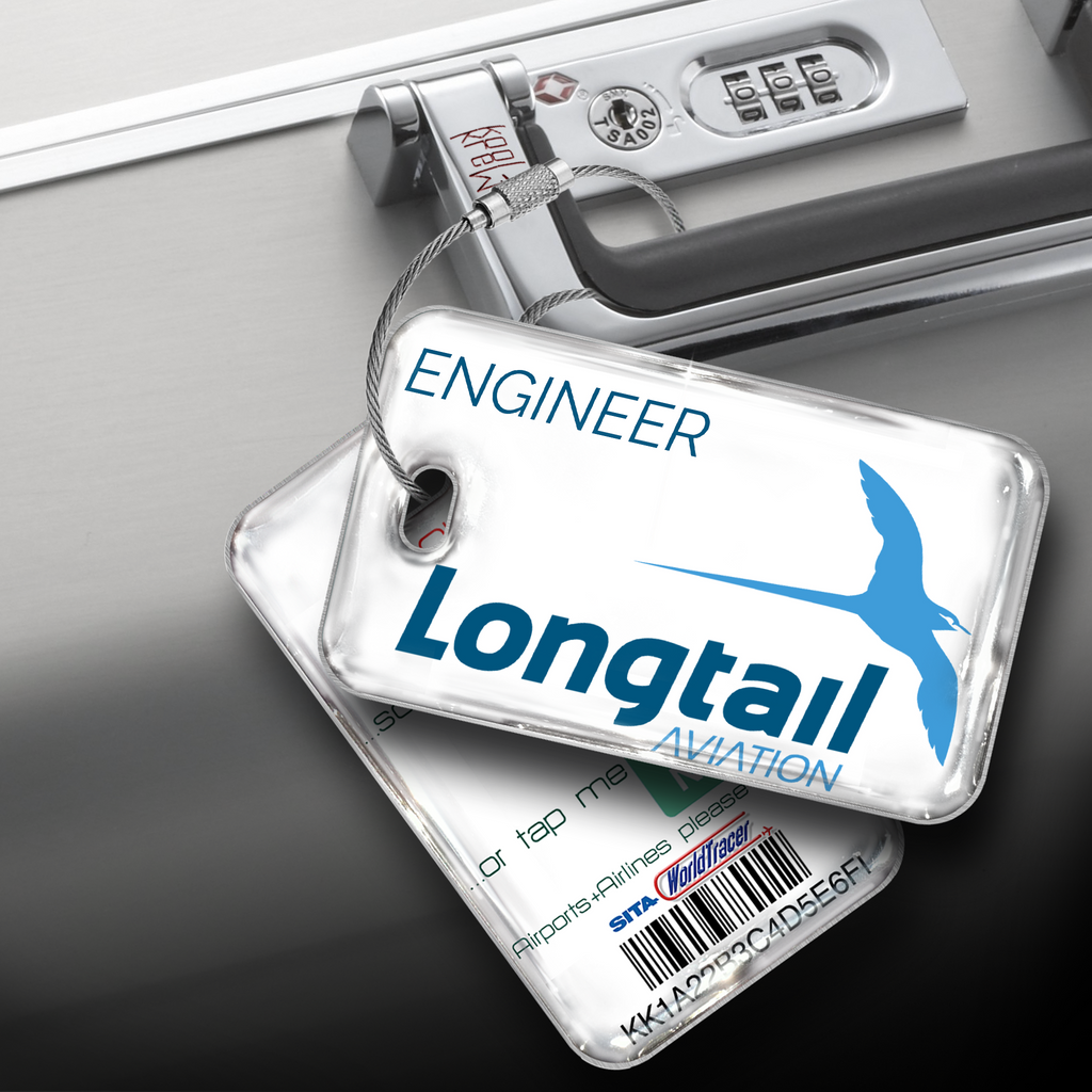 Longtail Aviation Logo White