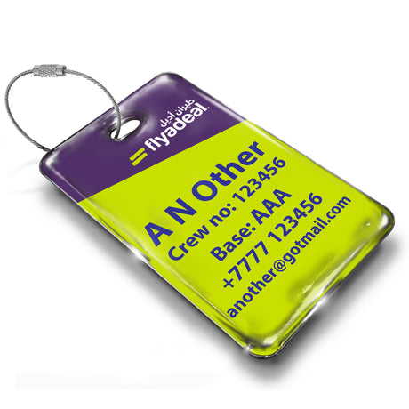 flyadeal Logo Portrait Luggage Tag