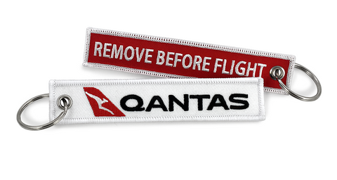 Qantas Remove Before Flight Keyring