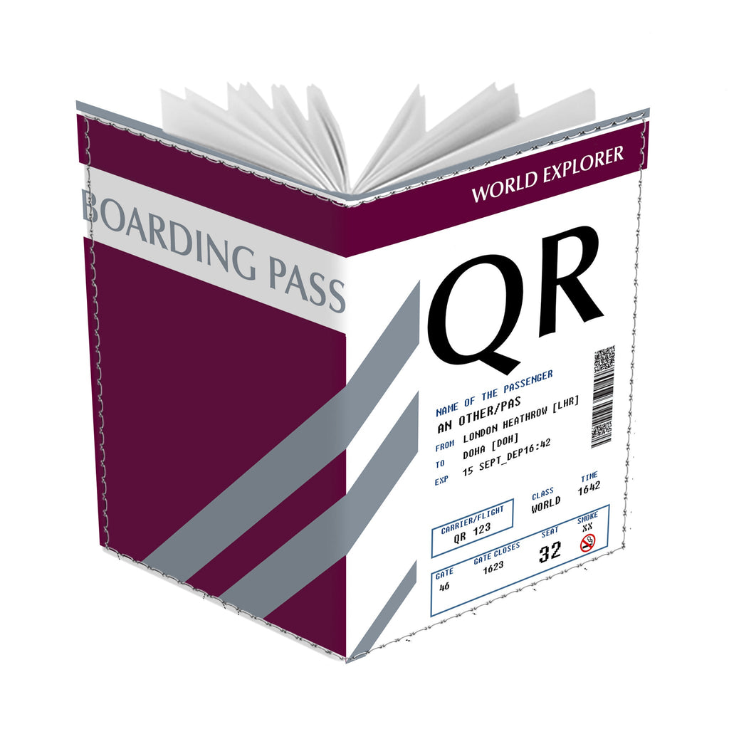 Qatar Boarding Pass - Passport Cover