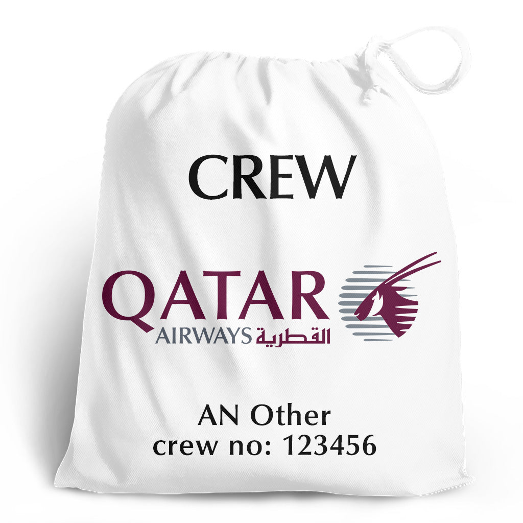 Qatar Airways Crew-Personalised Shoe Bag