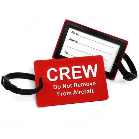 CREW-Do Not Remove From Aircraft 2D Rubber Tag