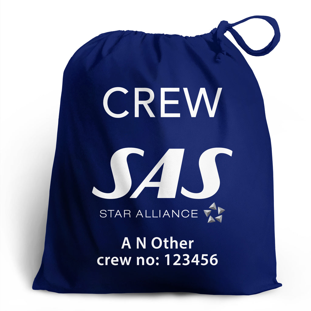 SAS Airlines Crew Personalised Shoe Bag
