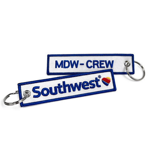 Southwest Airlines MDW-CREW Keychain