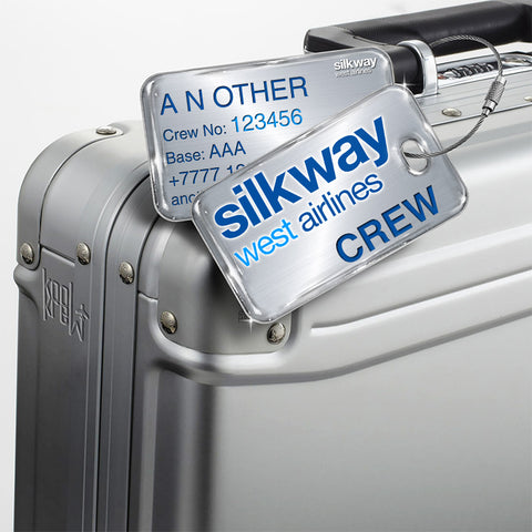 Silkway West Airlines Logo Silver
