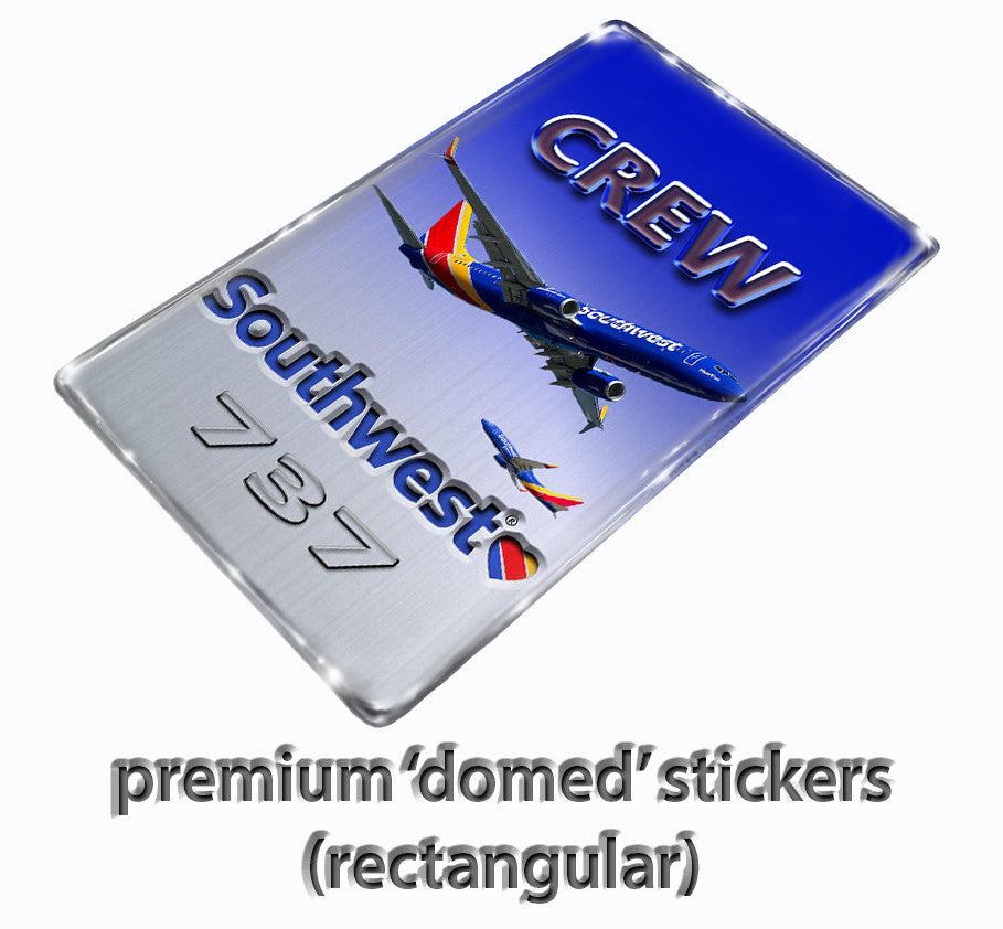Southwest Airlines Old Logo Premium Domed Sticker