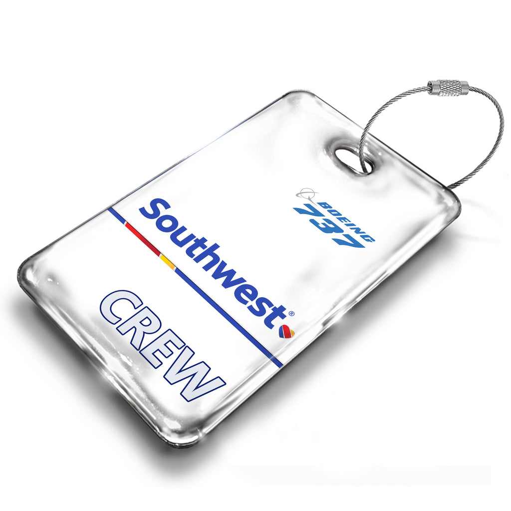 Southwest Boeing Crew Logo White