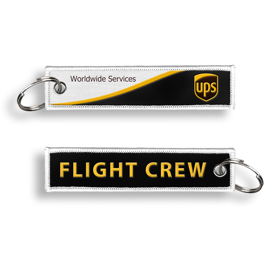 UPS-Flight Crew Embroidered Keychain