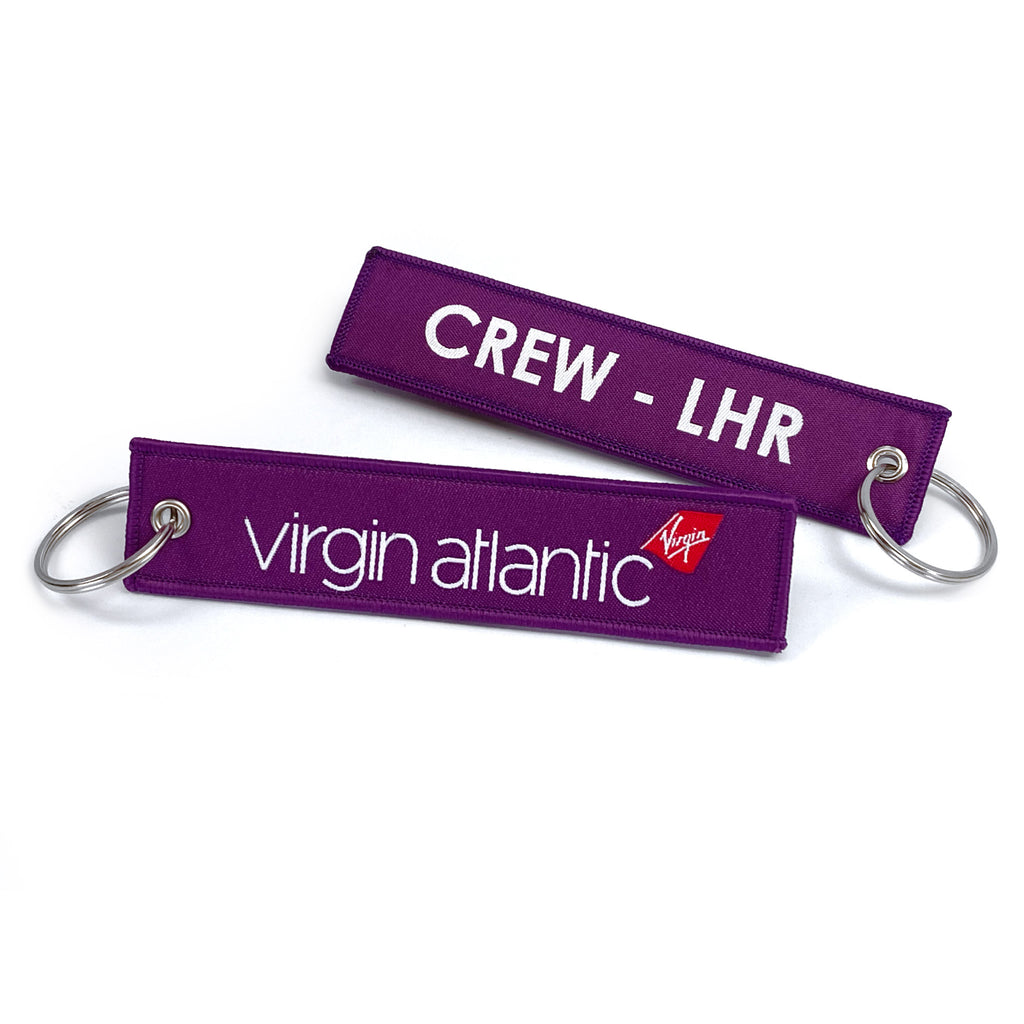 Virgin Atlantic LHR CREW Woven Keychain