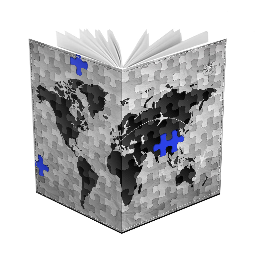 World Map Jigsaw - Passport Cover