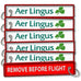 Aer Lingus Remove Before Flight