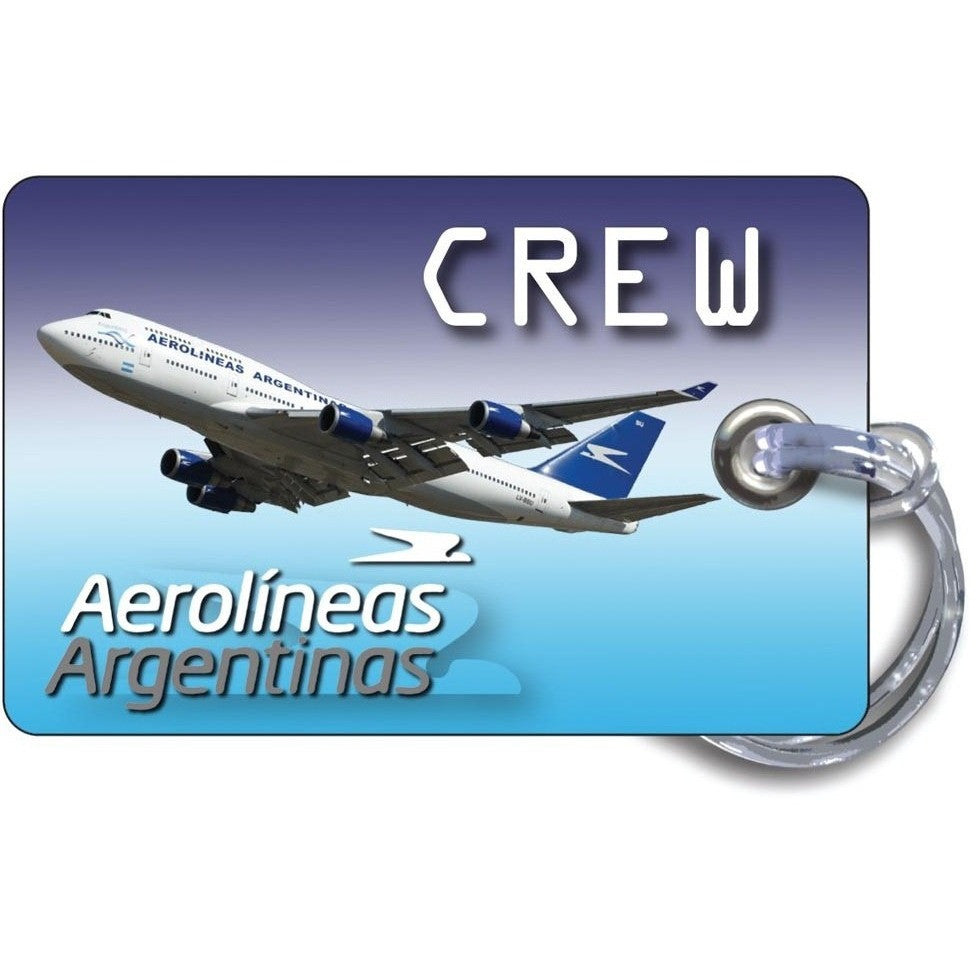 Aerolineas Argentinas B747 Blue Skies luggage tag