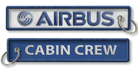 Airbus-Cabin Crew Embroidered Keyring