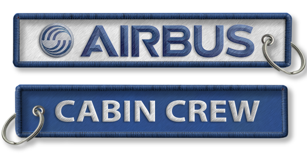 Airbus-Cabin Crew Embroidered Keyring