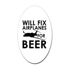 WillFixAirplaneForBeers-Stickers